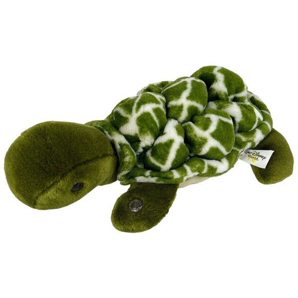 Walt Disney World Living Seas Turtle Plush Green Epcot 13" Stuffed Animal Button - Picture 13 of 13